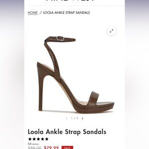 NWT Loola dark brown heels